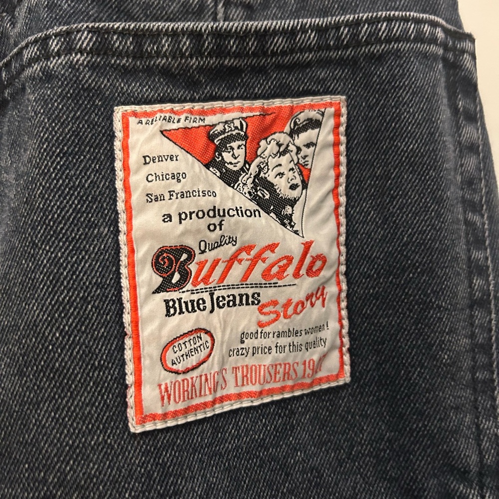 Vintage Buffalo Dark Grey High Waist Mom Jeans - 28”W x 30”L - Picture 6 of 6